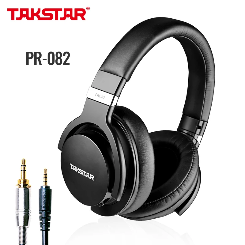 Takstar PRO82 / pro 82, профессиональные наушники-мониторы, HIFI-гарнитура для стереофонической записи и игр, регулируемые басы