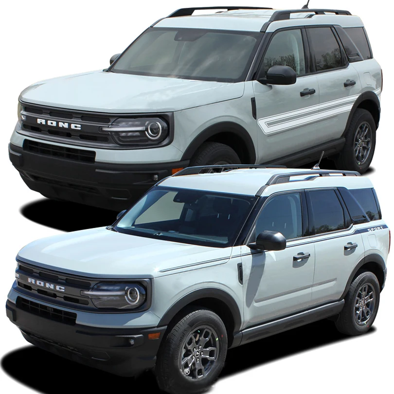 

Модифицированная боковая наклейка на талию, полоса, наклейки на корпус, графическая виниловая упаковка для Ford Bronco Sport 2021 2022 2023