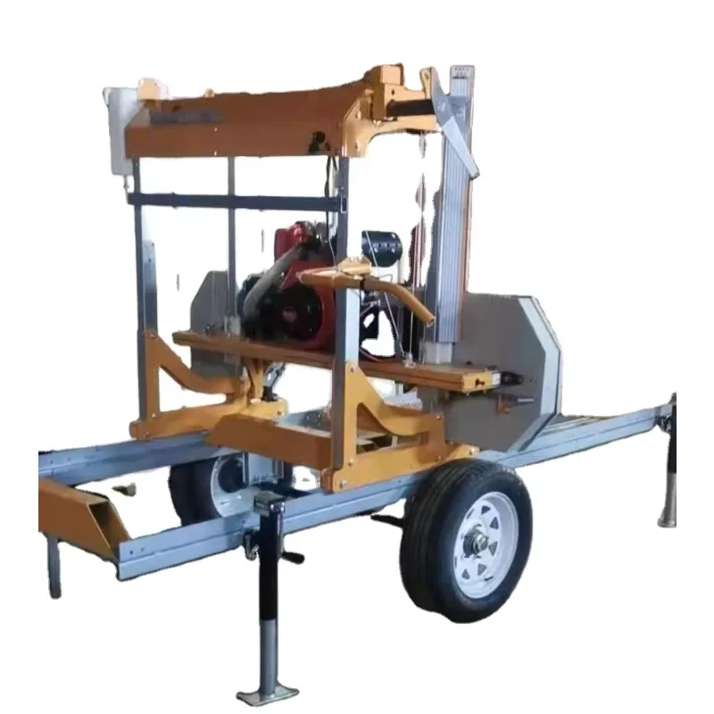 Industrial Horizontal Band Sawmill Log Sawing Machine for Wood Plank Board Cutting Timber Processing Plant