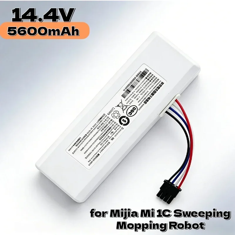 P1904-4S2P-MM High-Performance Battery – 14.4V 5600mAh Rechargeable Li-ion for Mijia Mi 1C Sweeping Mopping Robot Vacuum Stable