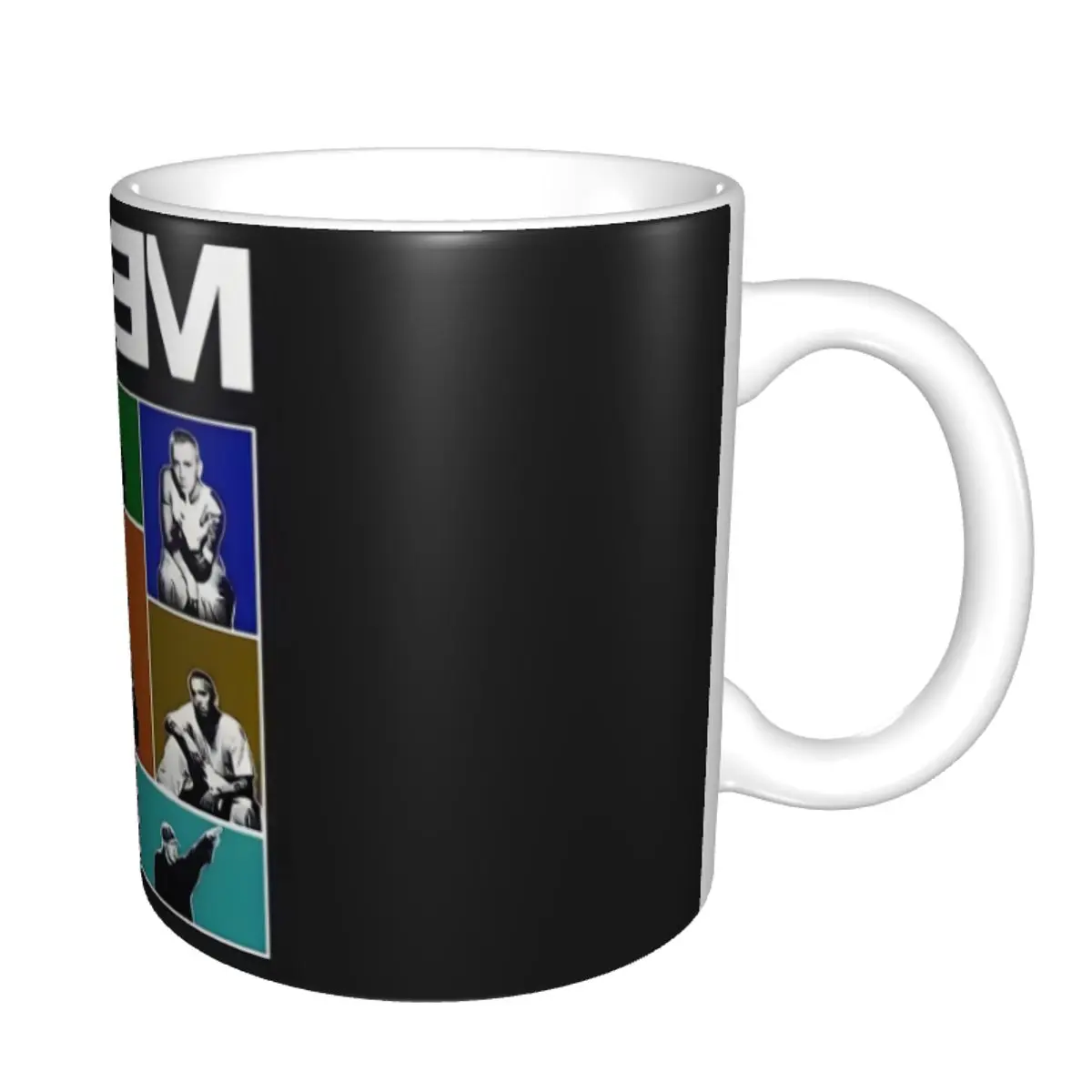 Custom Pop Singer Poster E-Eminem Coffee Mugs DIY Hip Hop Rapper Ceramic Milk Tea Cups