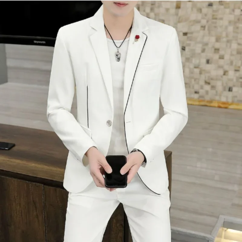 British style suit set for men's slim fit small suit 71116