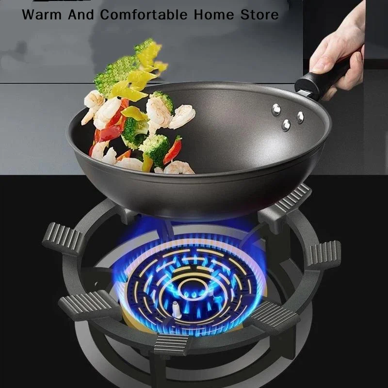 【W】Cast Iron Wok Pan Pot Support Rack Stand Burner Universal Cast Iron Wok Pan Support Rack Stand For Burners Gas Stove Cover