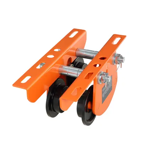 SucceBuy Electric Hoist Manual Trolley 2200 lbs/1T Capacity for PA200 PA250 PA300 PA400 PA500 Push Beam Trolley with Dual Wheels