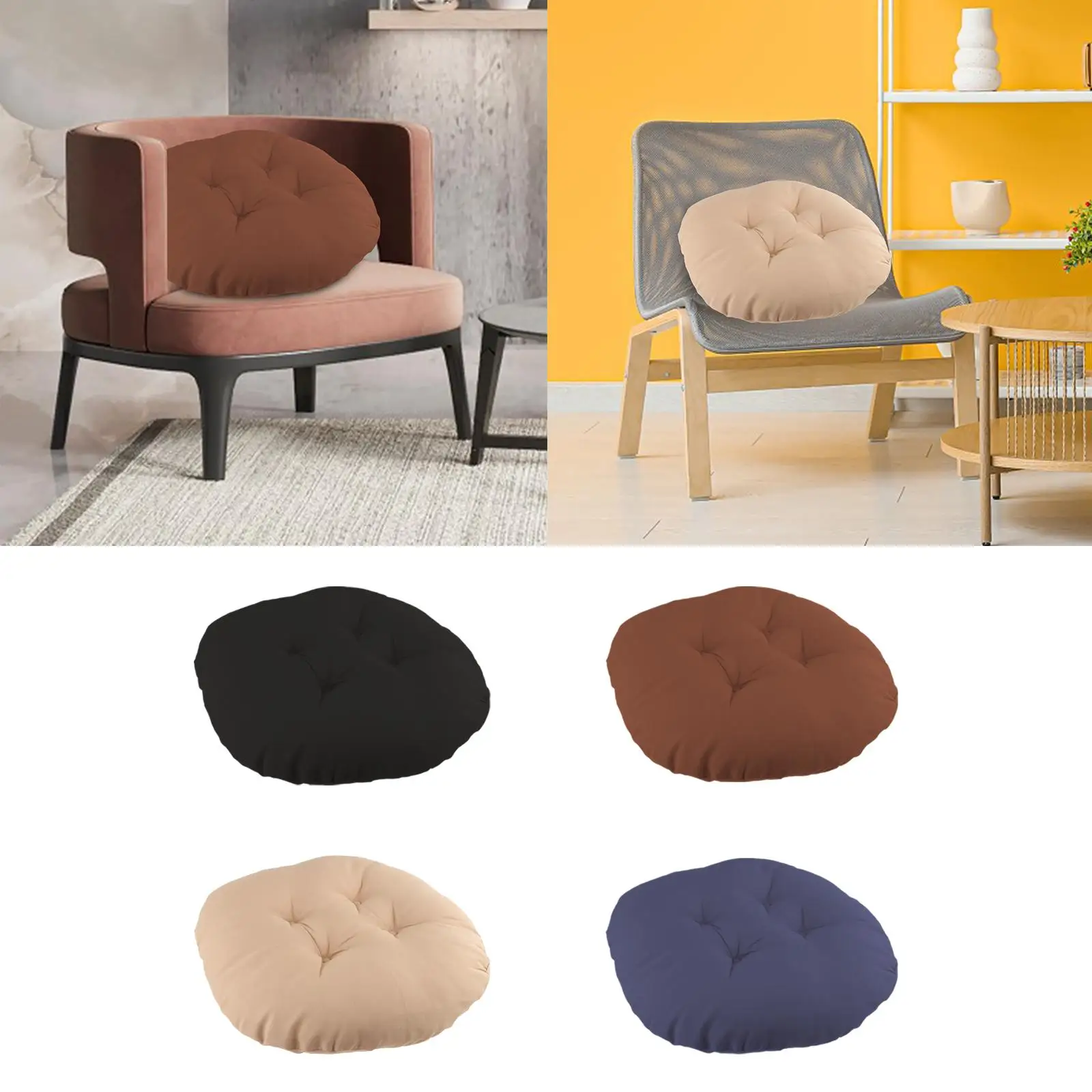 Hanging Basket Chair Cushion Patio Chair Mat Replacement 40cm Versatile Swing Chair Pad Hammock Chair Pad for Kitchen Office