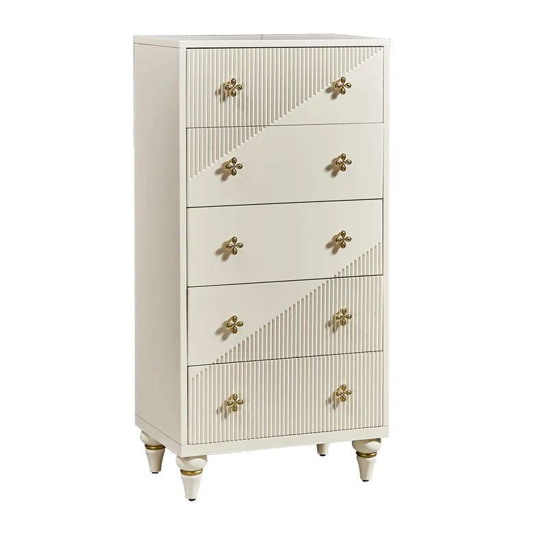 LTT ivory white light luxury entrance cabinet Italian entry chest modern storage cabinet