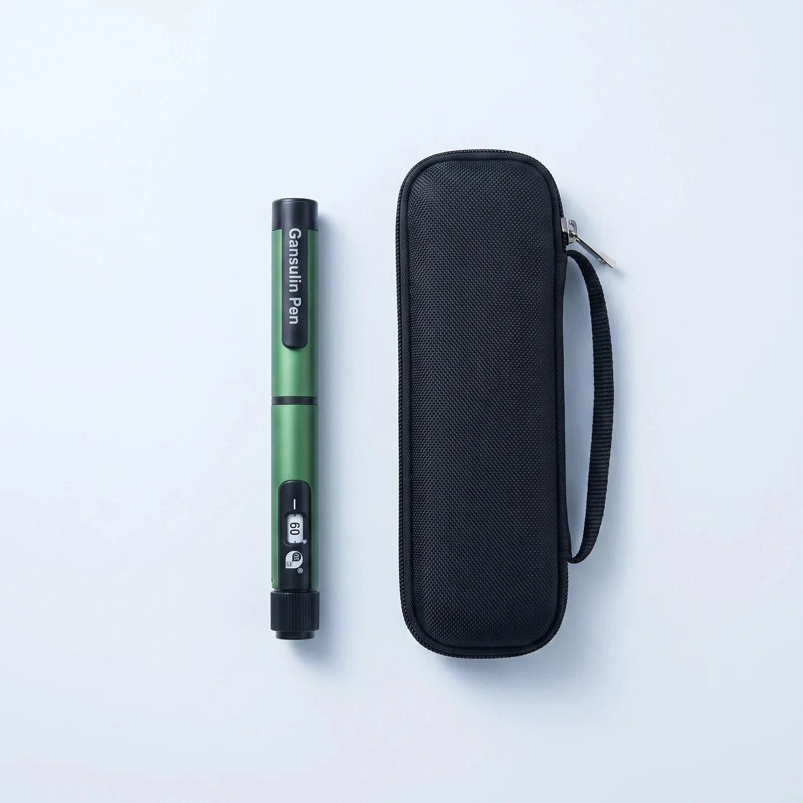 Premium Reusable Metal Insulin Injection Pen for Gan Shulin Series with Portable Carrying Case