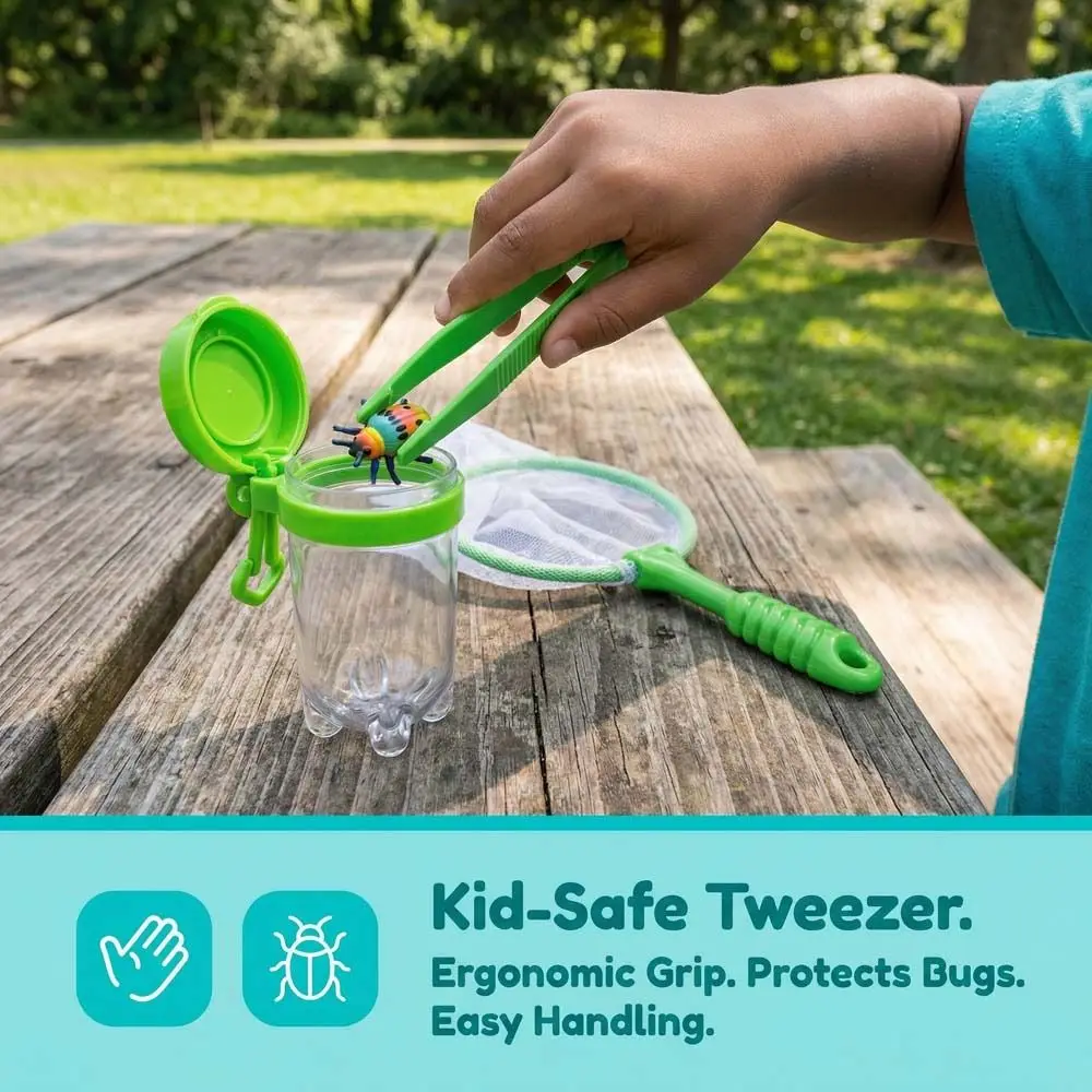 Male Jar Outdoor Adventure Set Tweezers Feeding Box Nature Exploration Tool Clamp Clip Toy Insect Cage Collector