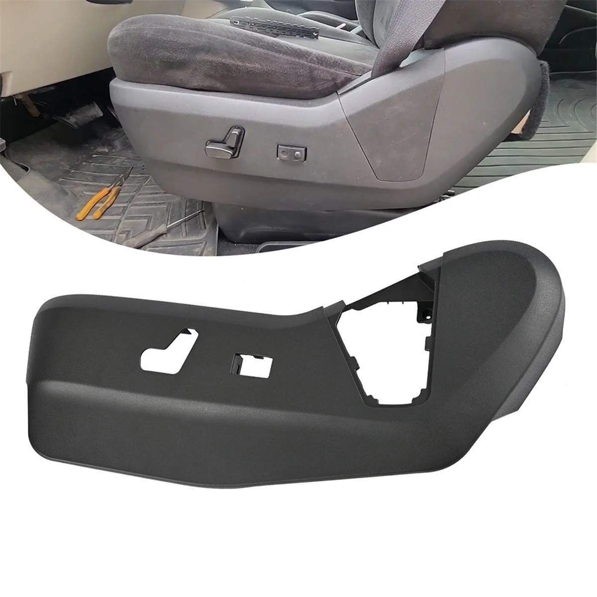 Imagem -03 - Drivers Seat Track Cover Moldura do Interruptor para Dodge Grand Caravan 1119 para o Mercado do País 11-16 924438 1uq99dx9aa