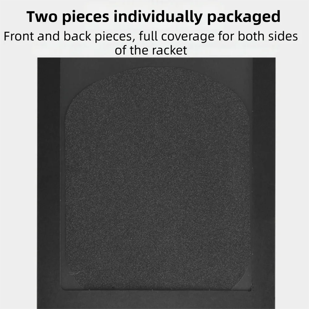 2Pcs Universal Pickleball Paddle Surface Sticker Non-slip Paddle Grit Surface Tape Enhances Spin Paddle Face Overlay