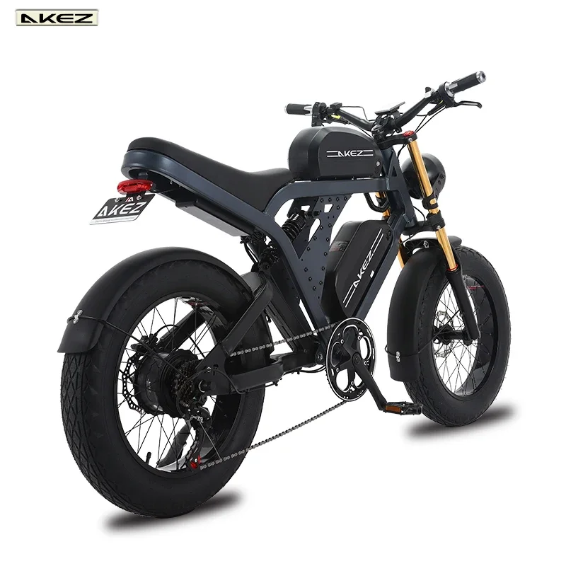 New Ebike 1500W 48V41AH Removable Battery Off Road 20*4.0Inch Fat Tire  Mountain Electric Bicycle motorcycle style Electric Bike