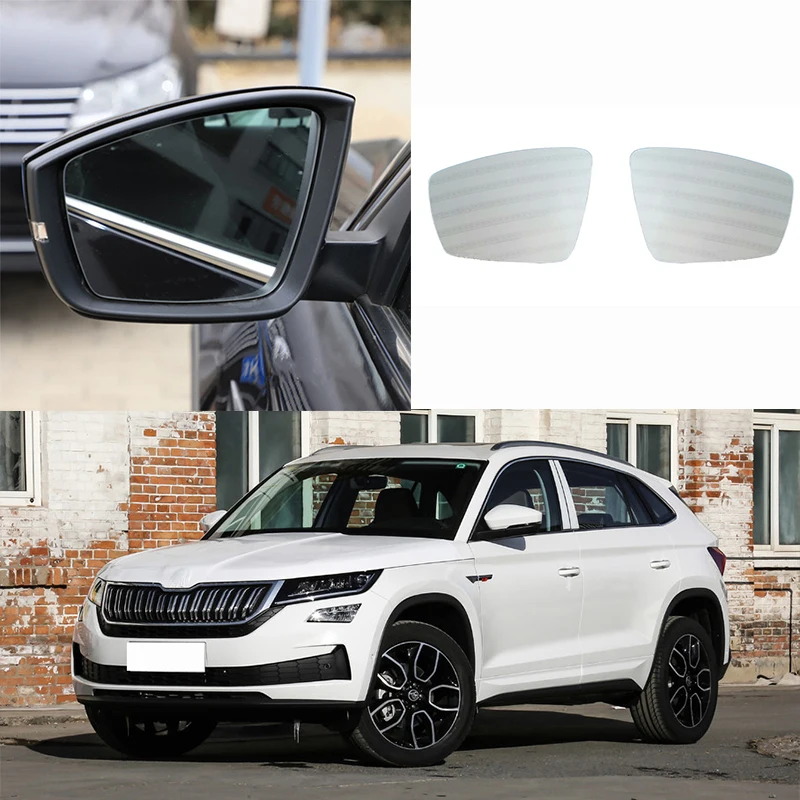 

Left Side Heated Mirror GLass Car Stying Rear Mirror Heated Mirror GLasses For Skoda kodiaq 2017~2020 Karoq 2018~2020