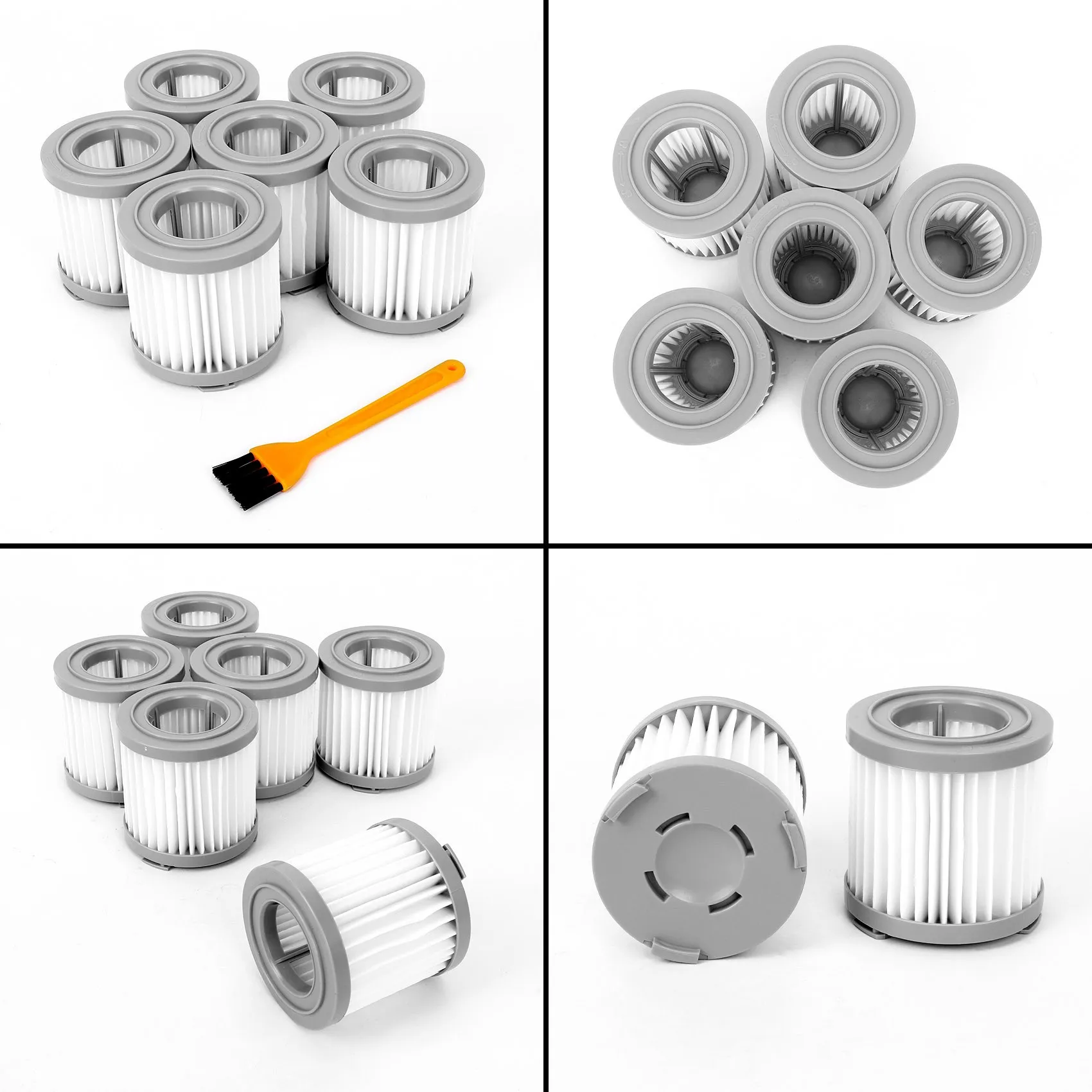 2026 Новый 7 шт. HEPA-фильтр для JIMMY JV51/53 ручной беспроводной пылесос HEPA-фильтр серый сменный фильтр