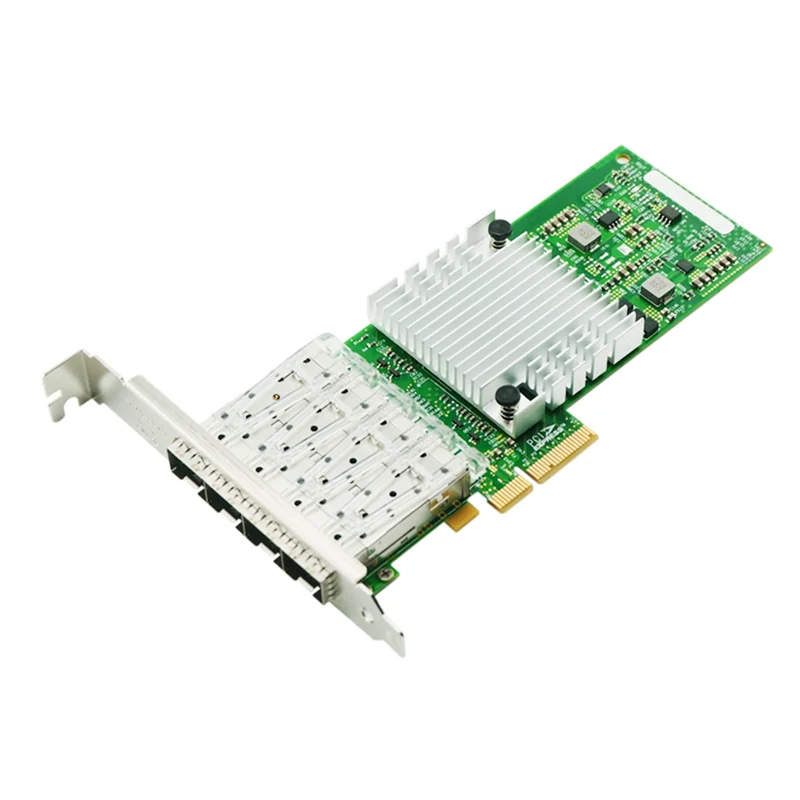 

I350-4SFP PCI-Ex4 Гигабитный четырехпортовый оптоволоконный сервер Портативная сетевая карта I350AM4 Чип сетевая карта