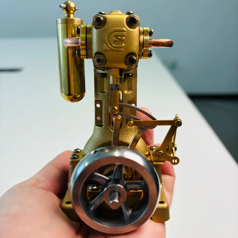 For RW-L1K Mini Retro Steam Engine Model, Horizontal Bar Can Be Reversed Forward Heating Boiler Steam Ship Drive KitDIY