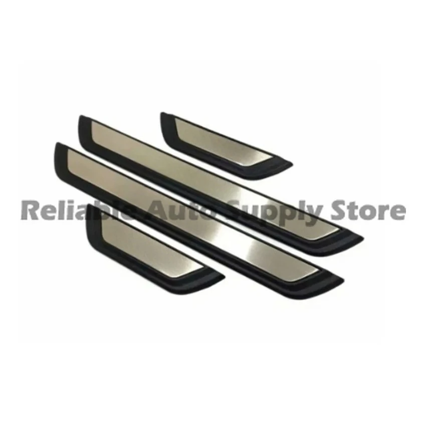 

For Mazda 3 20-21 Door Sill Protector Premium Scuff Plate Welcome Light Bar Durable Anti-Slip Entry Trim Stylish Car Decoration