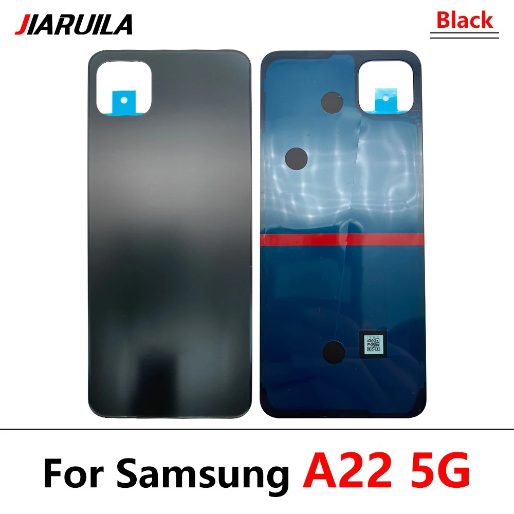 Back Battery Cover Housing Phone Housing Case Replacement With Adhesive With Camera Lens For Samsung A22 4G A225F / A22 5G A226B