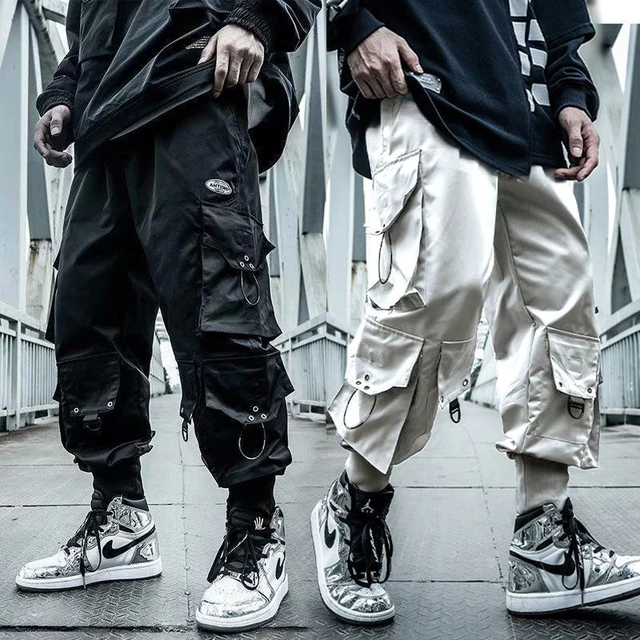 Harajuku Casual Broek Heren Multi Pocket Cargo Broek Joggers Joggingbroek Mode Mannen Streetwear Mannelijke Trend Hip Hop Losse broek AliExpress