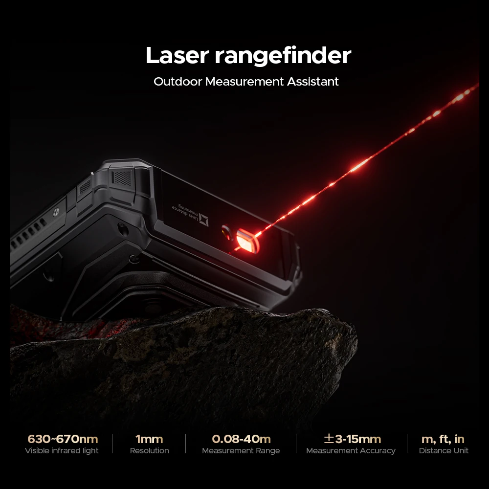 النسخة العالمية DOOGEE V Max LR 5G هاتف متين ليزر Rangefinder أضواء التخييم المزدوجة الجوزاء AI 6.78 ''20500mAh بطارية الهاتف المحمول #3