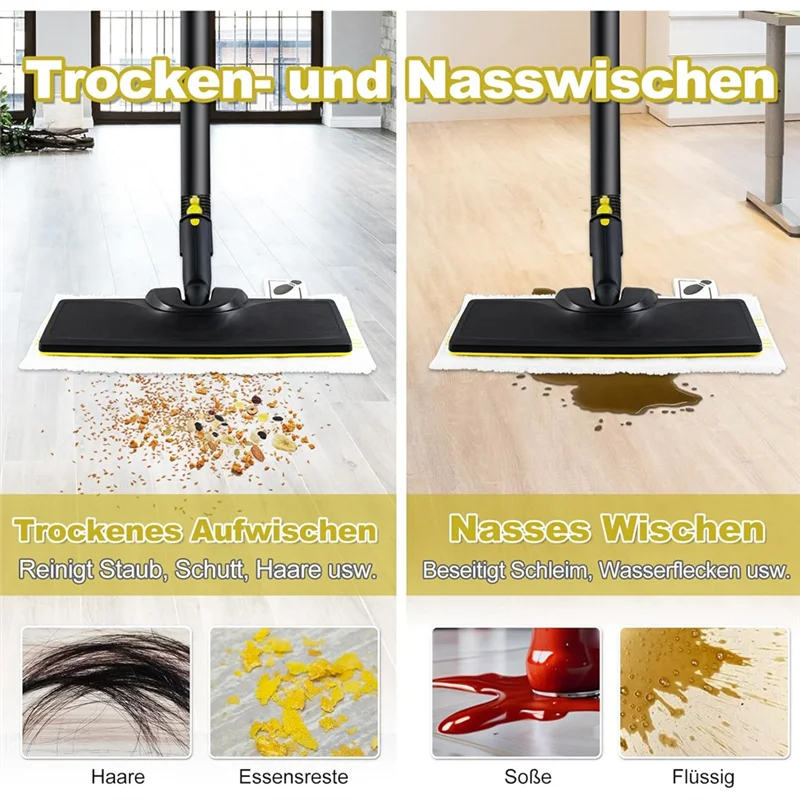 A84G-10PCS Microfibre Floor Cloth & Hand Nozzle Pads For Karcher Easyfix SC1 SC2 SC3 SC4 SC5 Steam Cleaner Microfibre Cloths