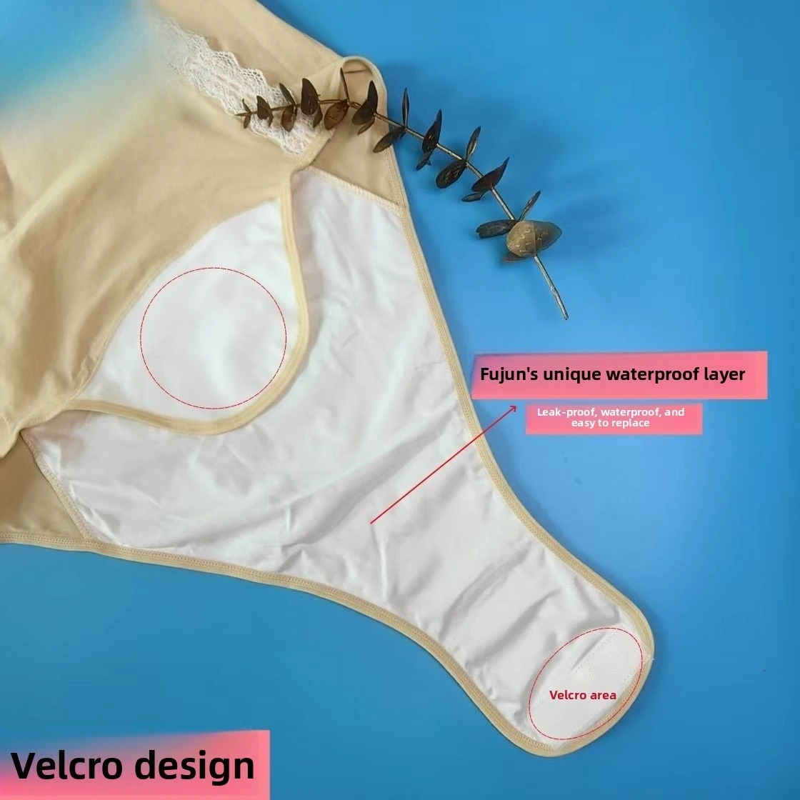 ملابس داخلية قطنية للأمهات ملابس المستشفى بعد الولادة فحص الحمل بدون سحب مفتوح المنشعب سهل الارتداء سروال عمل مقاوم للماء