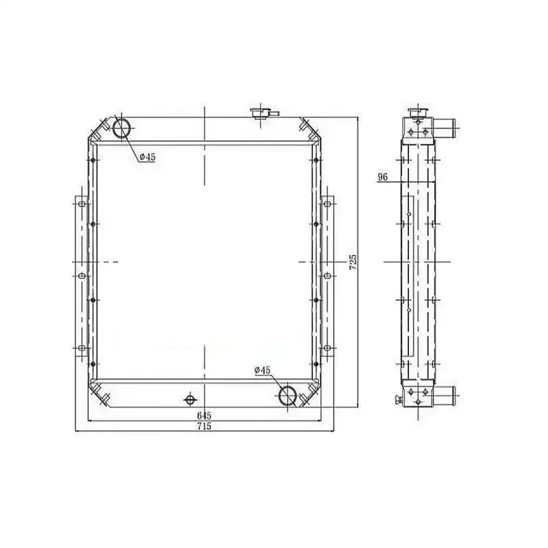 HD450-7 Radiator For Kato Excavator