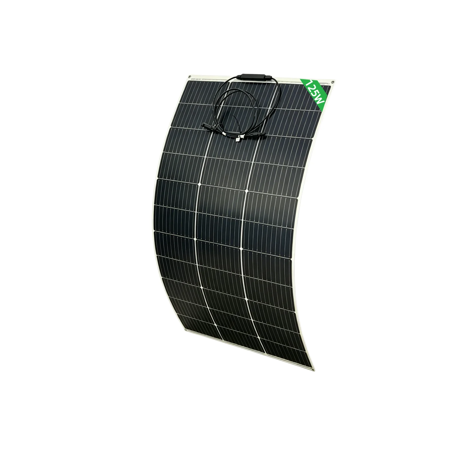 125 Watt 11BB Flexible Solar Panels,24% High-Efficiency Waterproof Monocrystalline Lightweight Solar Panel for RV,Boats,Curved Surfaces,Roofs,Cabin