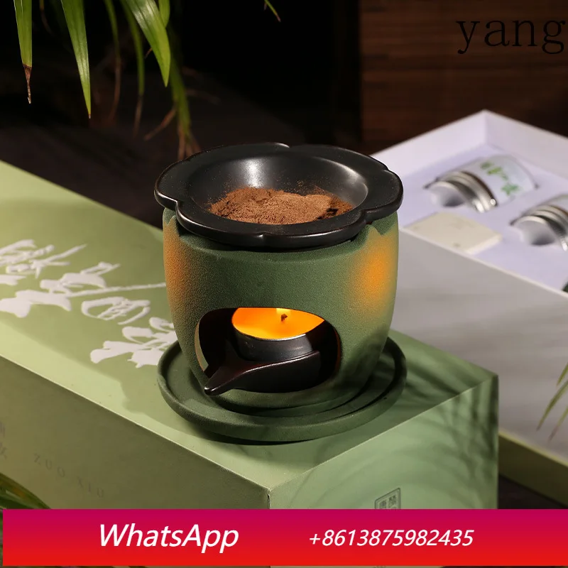 

LTT Ceramic Aromatherapy Stove Indoor Household Fire Insulated Air Burner Candle Incense Ornament