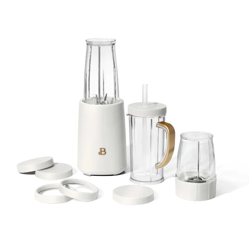 

Beautiful Personal Blender Set with 12 Pieces, 240 W, White Icing by Drew Barrymore