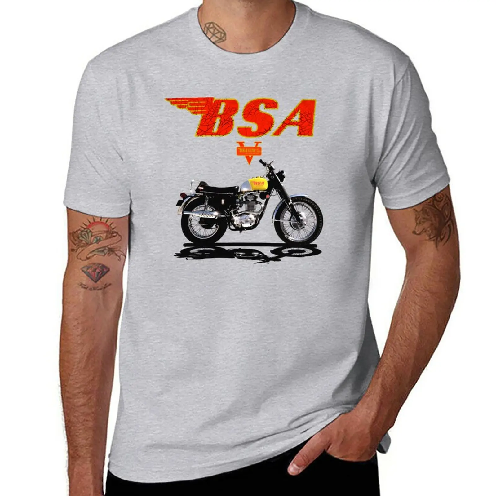 Vintage BSA Victor 441 Motorcycles Design by MotorManiac T-Shirt summer top graphic t shirt t shirts men