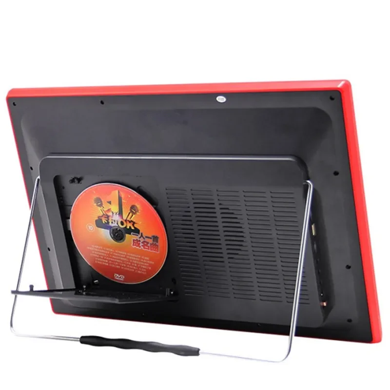 Novo 25 Polegada portátil dvd u player de disco hd 1080x720p máquina de videogame velho alto-falantes áudio mp3 música cantando com amplificador