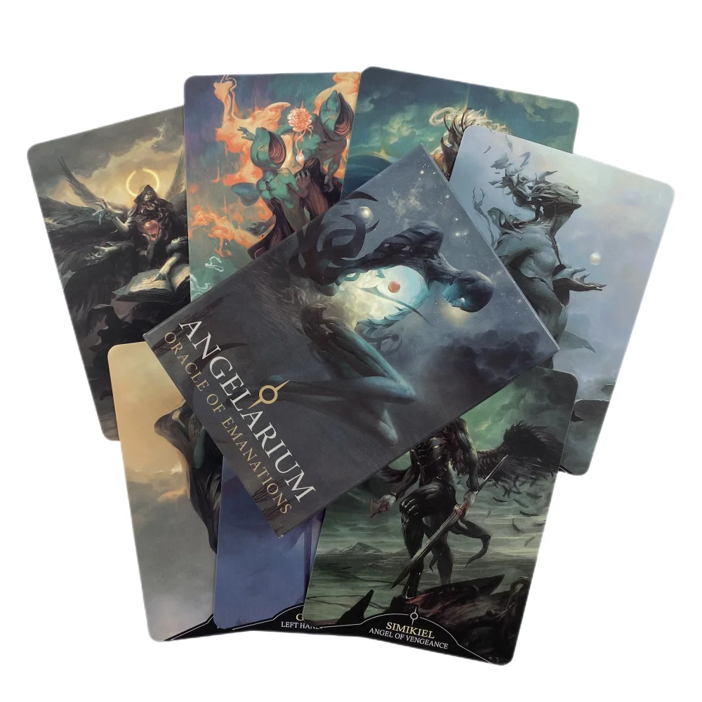 Angelarium Oracle Of The Emanations Cards A 33 English Divination Edition Deck Borad Games