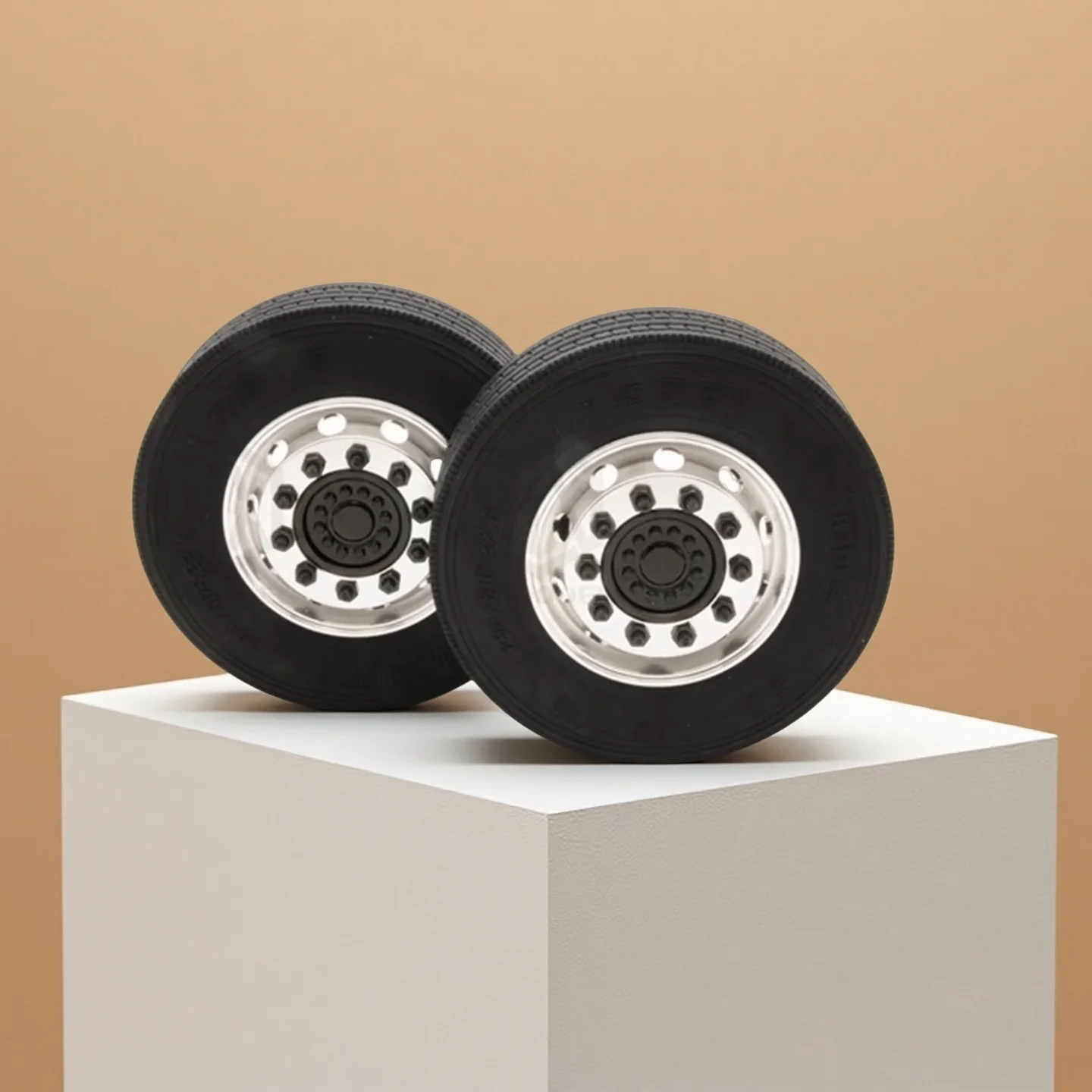 Rubber Tires with A Diameter of 79mm Brand New Analog Narrow Tire with Beautiful Appearance for 1/14 Tamiya RC Truck Trailer DIY