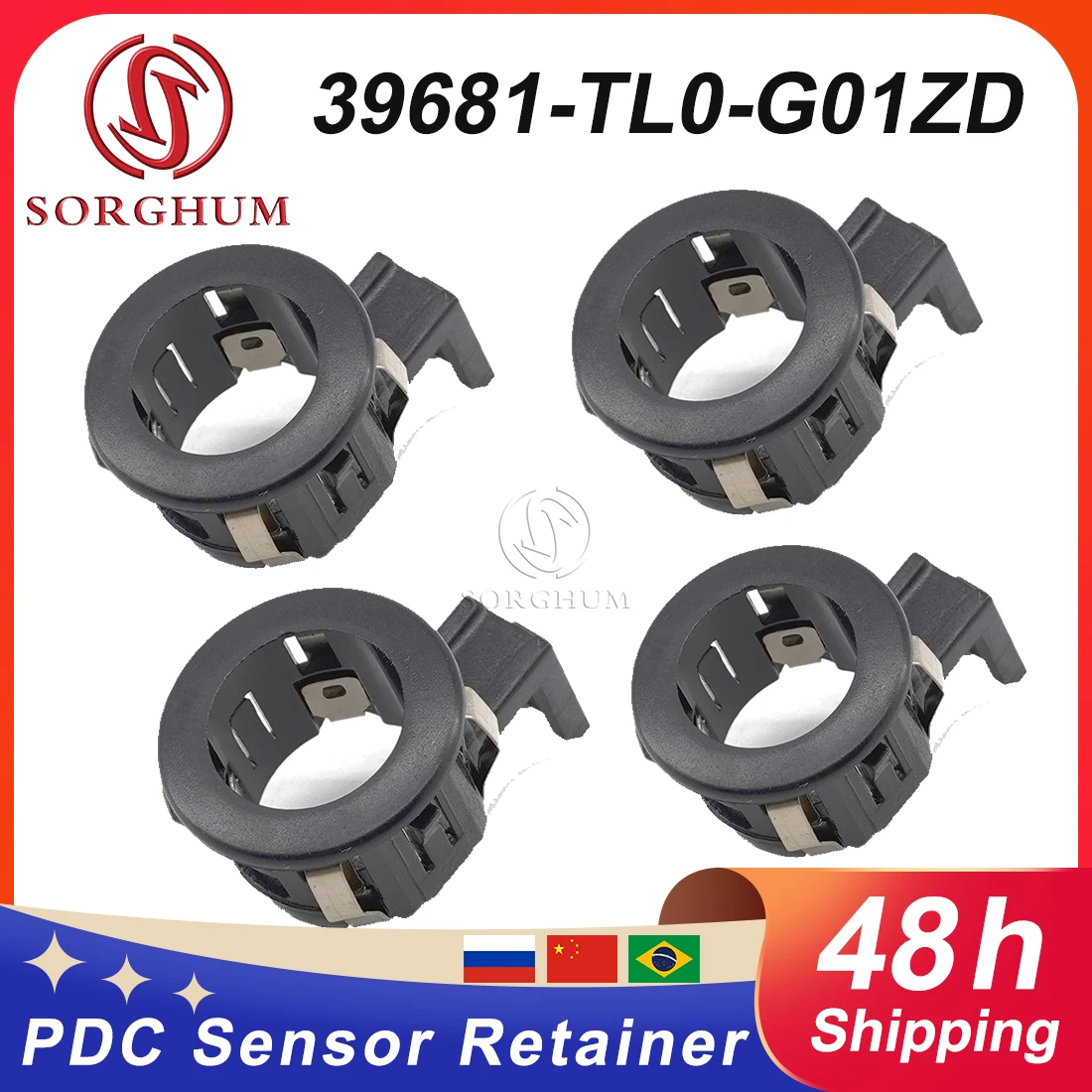 Sorghum 1/4 PCS Wireless Parking Sensor Retainer Cover Park Assist Sensor Bracket For Honda Accord 39681-TL0-G01 39681-TL0-G01ZD