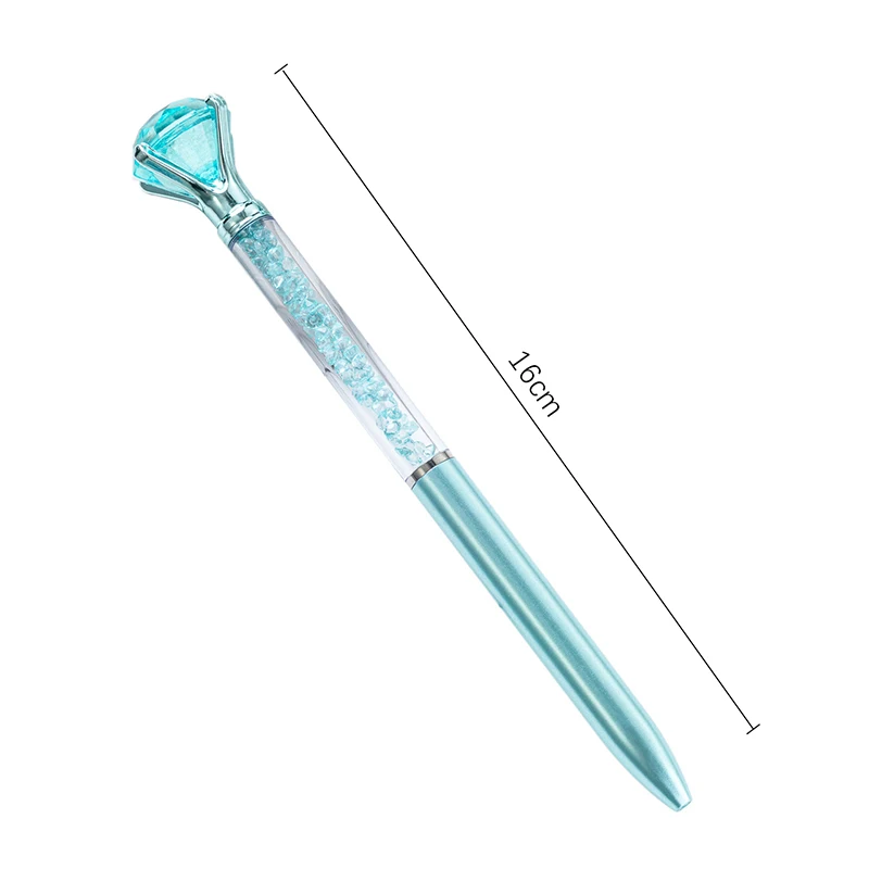 ปากกาลูกลื่นปากกาหมึกเจลเพชรเม็ดใหญ่เงางามสุดสร้างสรรค์เครื่องมือสำหรับโรงเรียนสำนักงานเครื่องเขียนสำหรับนักเรียนของขวัญ