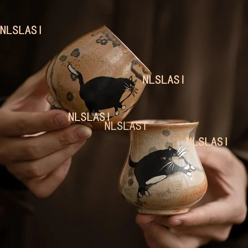 1PCS Kiln transformed household tea cups Chinese ceramic tea cup Kung Fu tea set master cup
