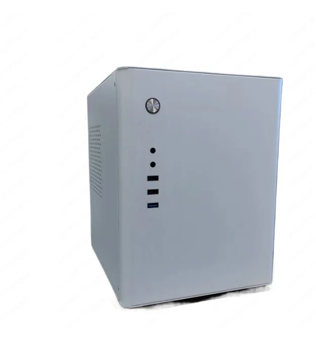 Compact Mini ITX Desktop Case for Office, Small Form Factor Chassis Support M-ATX Motherboard