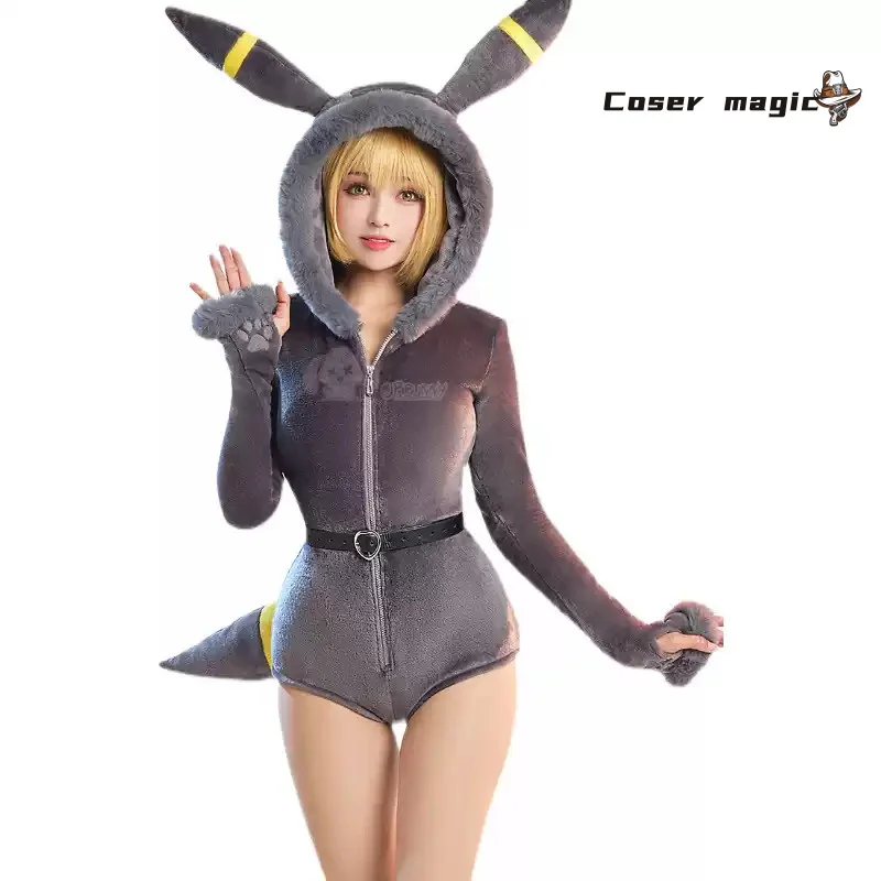

Umbreon Косплей Костюм Хэллоуин Рождество Аниме Вечеринка Игра Comic Con Повседневная модная одежда