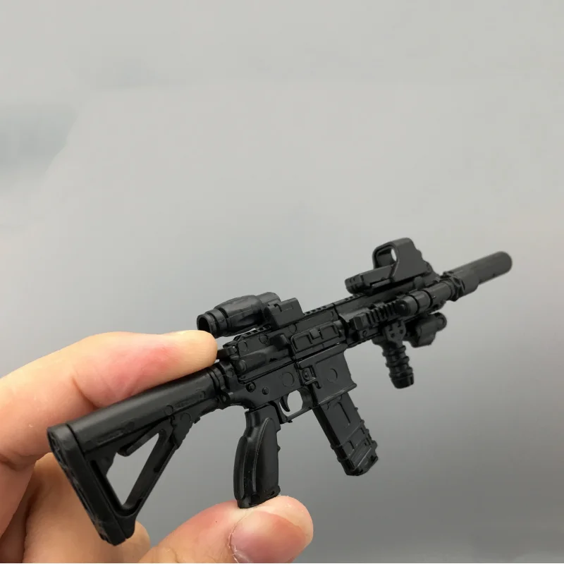 1/6 Scale HK416 Automatic Rifle Assembly Weapon Model Kit Soldier Accessories