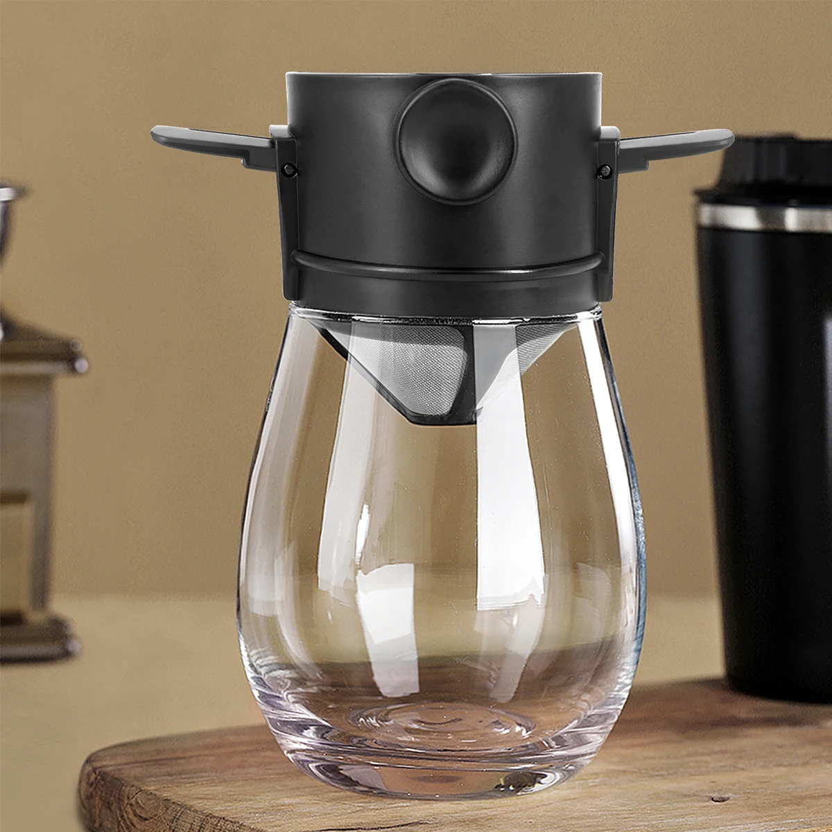 Double-layer Coffee Filter Drip Coffee Tea Dripper Filter Holder Coffee Filters Coffee Maker for Home Office Coffee Accessories
