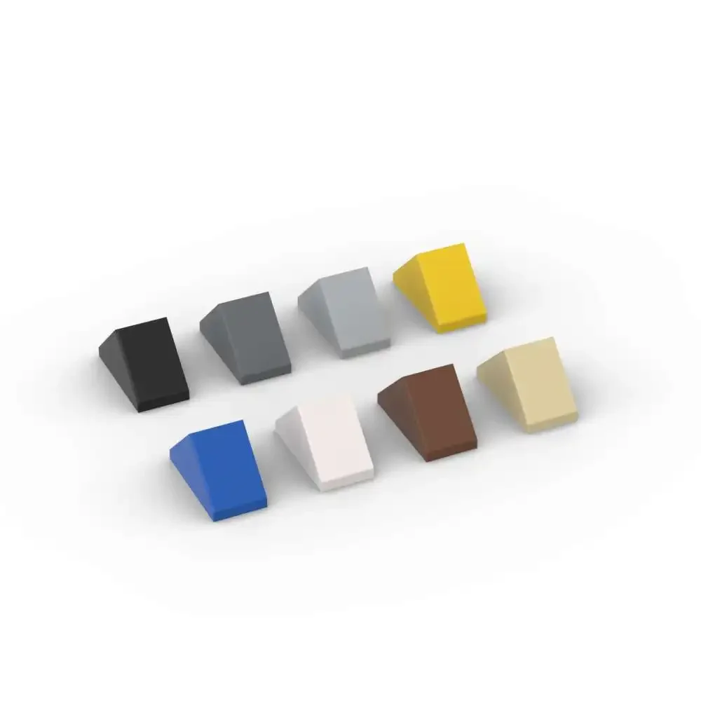 MOC 10 SZT. Klocki Slope 45 3044 2x1 Zestaw Budowlany Dom z Dolnymi Kołkami Cegiełki Cząsteczki Zabawki Edukacyjne Prezent Urodzinowy dla Dzieci