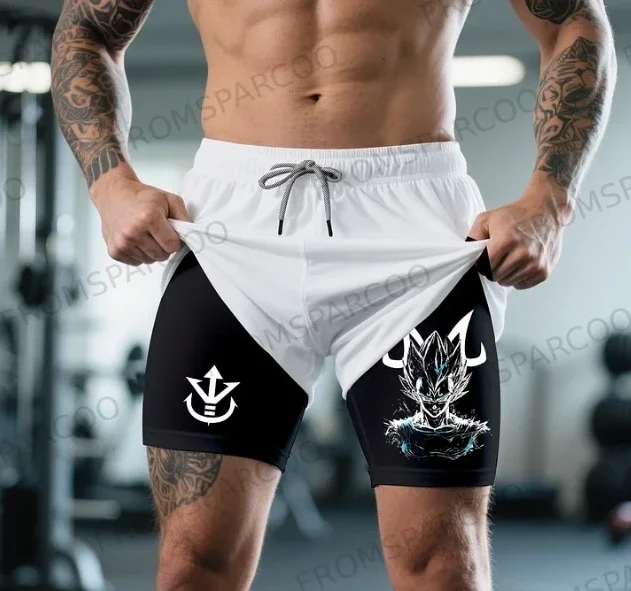 

2025 New Fashion Summer Japanese Animation Seven Dragon Ball Men's Shorts Summer Wear Animation Five-point Pants