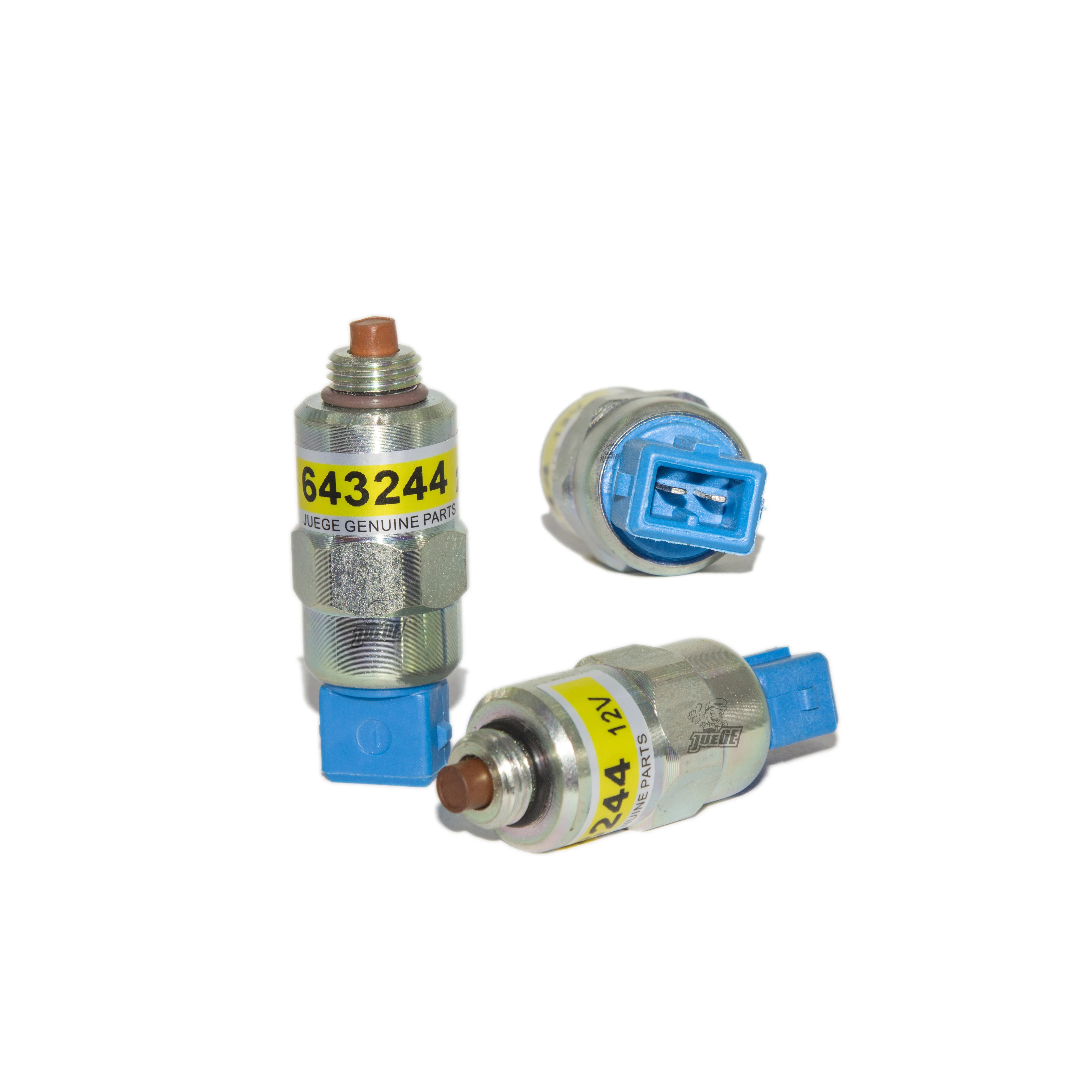 High quality excavator stop solenoid valve 643244 12v 24v for CAT E320D2