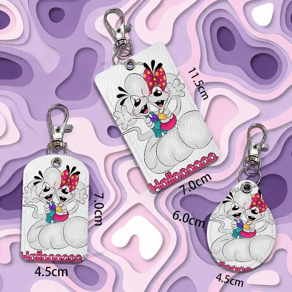Cartoon Mouses D-Diddl Card Keychain Fashion Pendant Bag ID Door Card Case Bus Card Cute Adult view 3