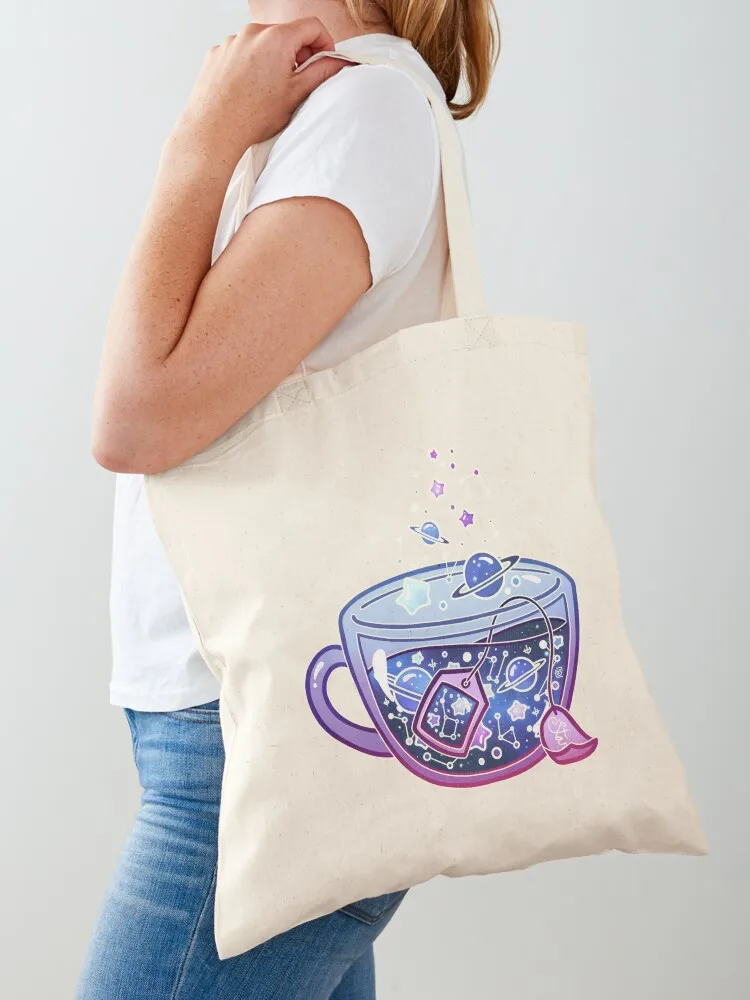 

Galaxy Tea Tote Bag custom tote bag canvas tote bags shopping trolley bag Gift