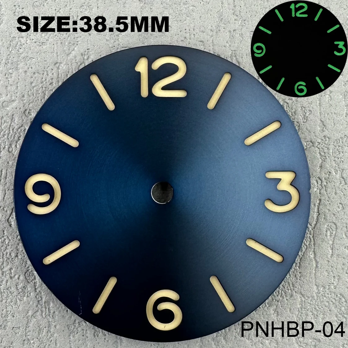 Suitable for ETA 6497 6498 watch movement 38.5mm/36mm green luminous dial aseptic watch dial wristband plate customisable logo