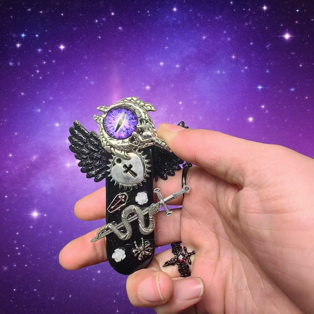 

New Angel Wings Gas Lighter Metal Material Outdoor Windproof Lighter High Beauty Light Luxury Gift for Men and Women