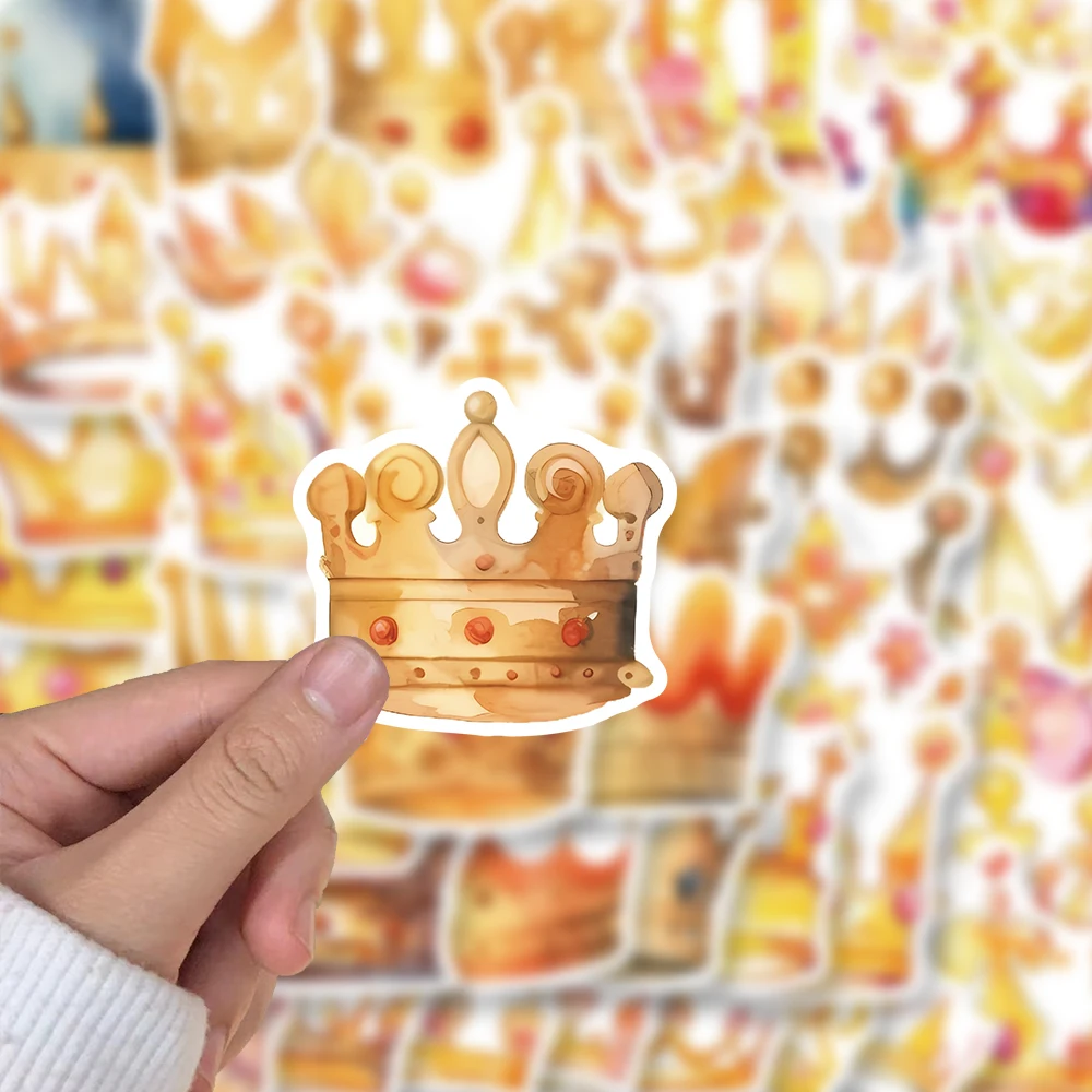 ملصقات كرتونية تاج ، ملصقات عالمية رائعة خرافية ، حافظات هواتف يدوية ، كمبيوتر محمول ، أكواب مياه ، حقائب سفر ، مقاومة للماء ، 50 #4