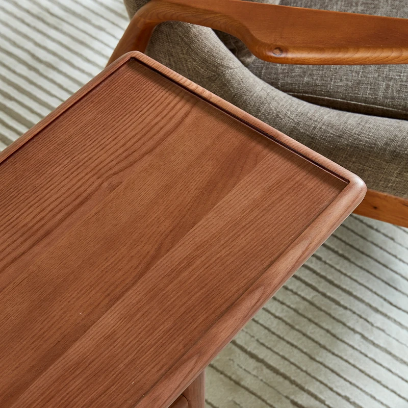 Modern All Solid Wood Bedroom Living Room Mobile Side Table Sofa Coffee Table Leisure Bedside Office Desk Mesa