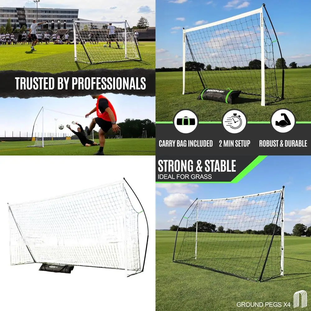 

Portable Soccer Goal Set - Easy Assembly | Includes Net & Bag | 7 Sizes | Ideal for Kids & Adults | Backyard Play